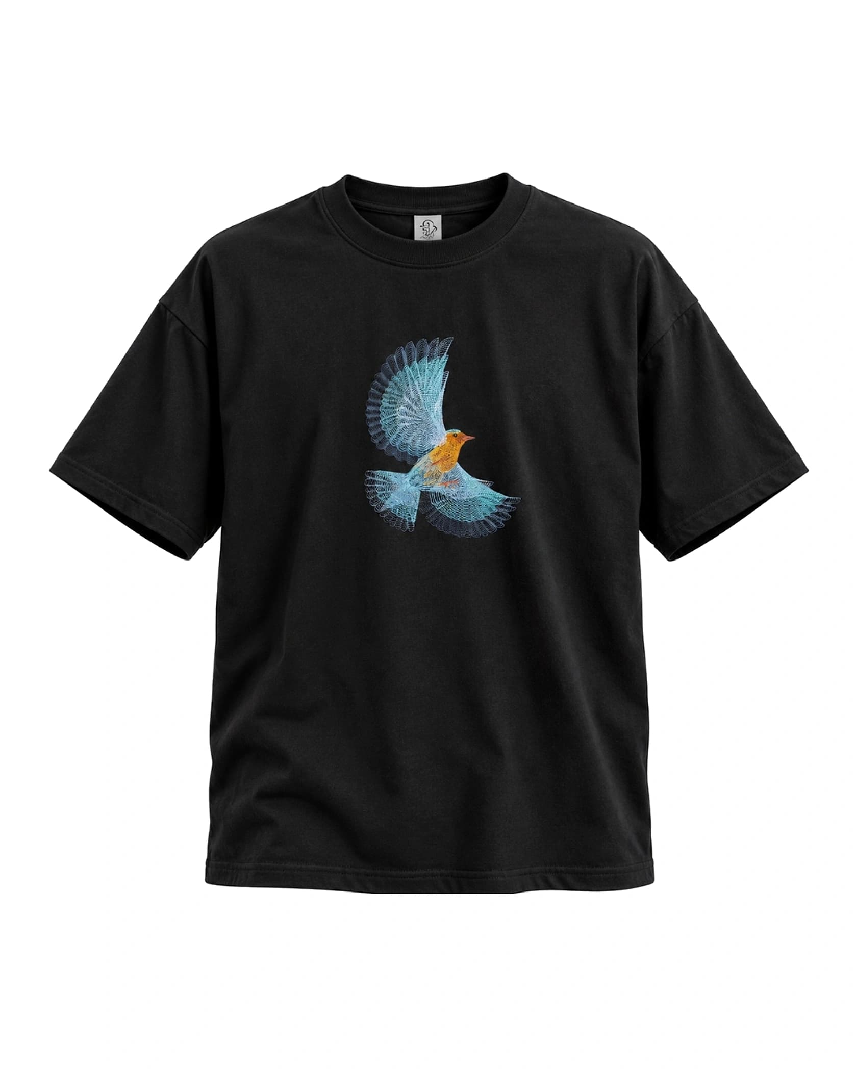 SWYA Flying Bird Embroidery - 67e489a8 7158 4d8f 9fcb 721651639b62 bird embroidery tee black 4x5